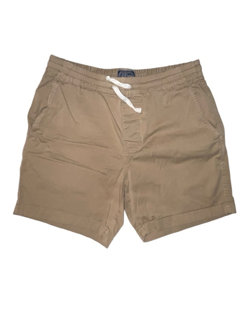J. Crew Tan Khaki Shorts Drawstring waist Pockets Size Small